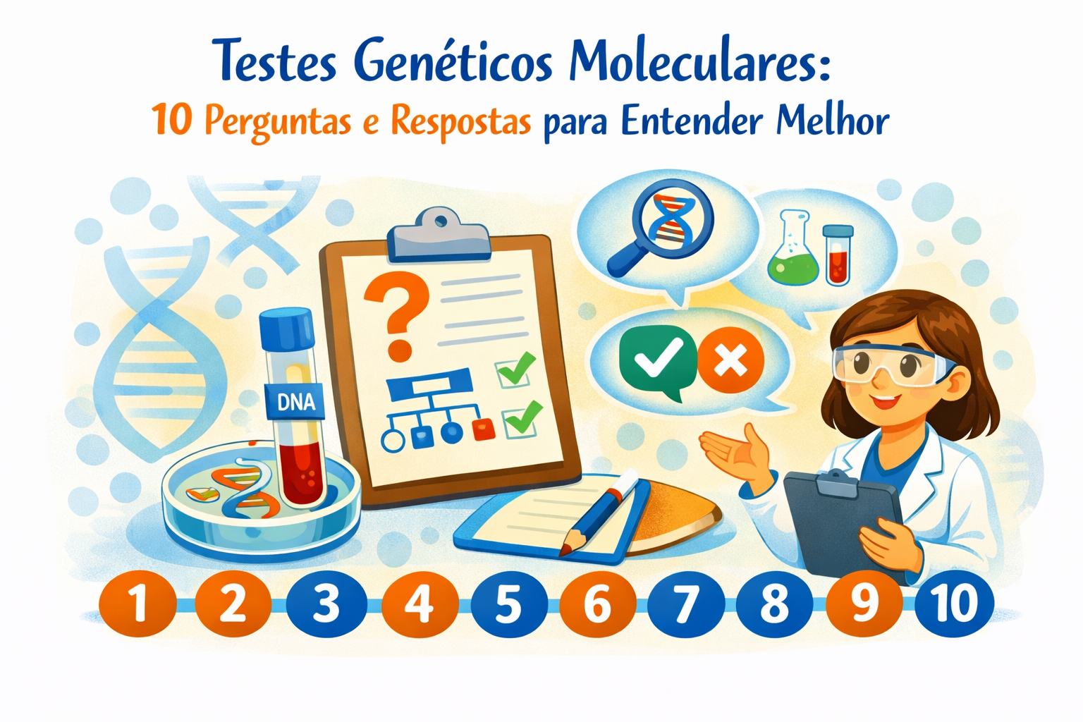 Testes Genéticos Moleculares: 10 Perguntas e Respostas para Entender Melhor