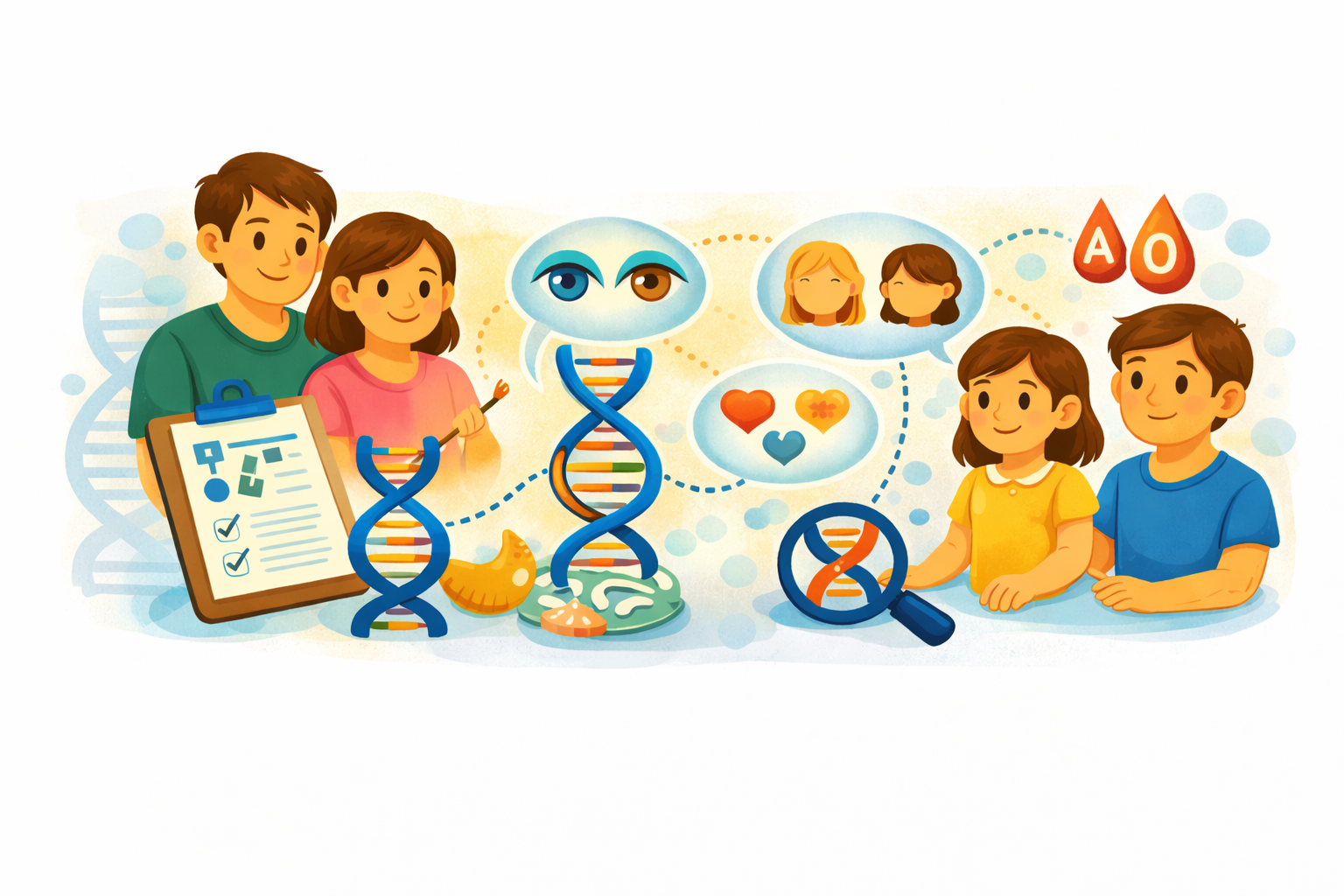 Como Funciona a Herança Genética: o Que Passamos para os Filhos